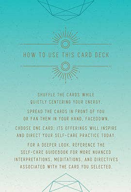 Self-Care: Inspirational Card Deck and Guidebook