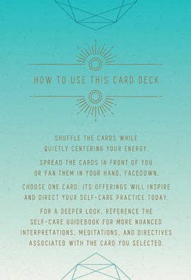 Self-Care: Inspirational Card Deck and Guidebook